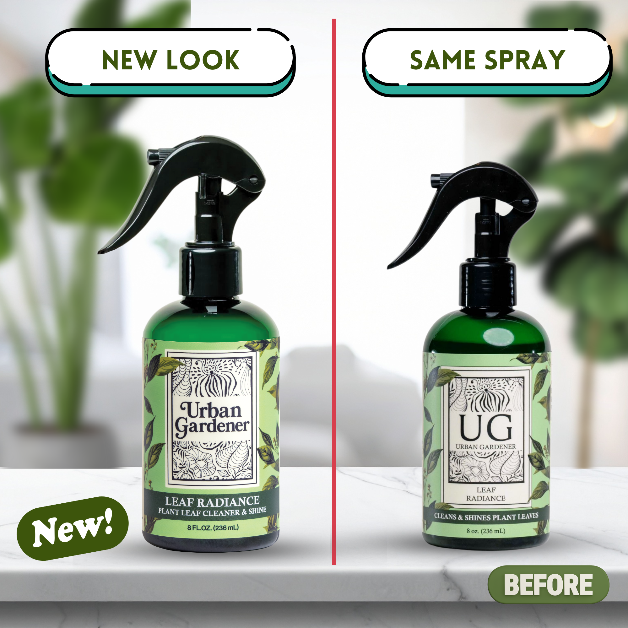 Wholesale Partner: Urban Gardener - Leaf Radiance - Cleaner, Conditioner, Shine