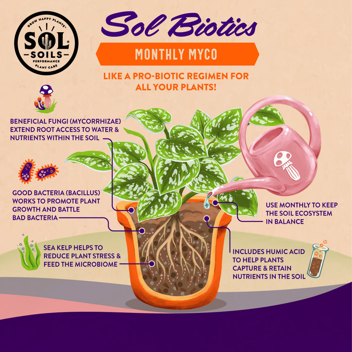 Sol Biotics - Monthly Myco - Mycorrhizal Fungi Inoculant