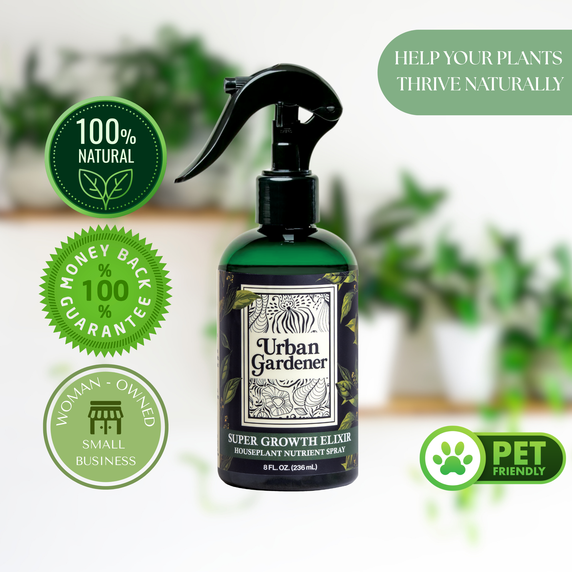Wholesale Partner: Urban Gardener - Super Growth Elixir - Total Plant Health Spray