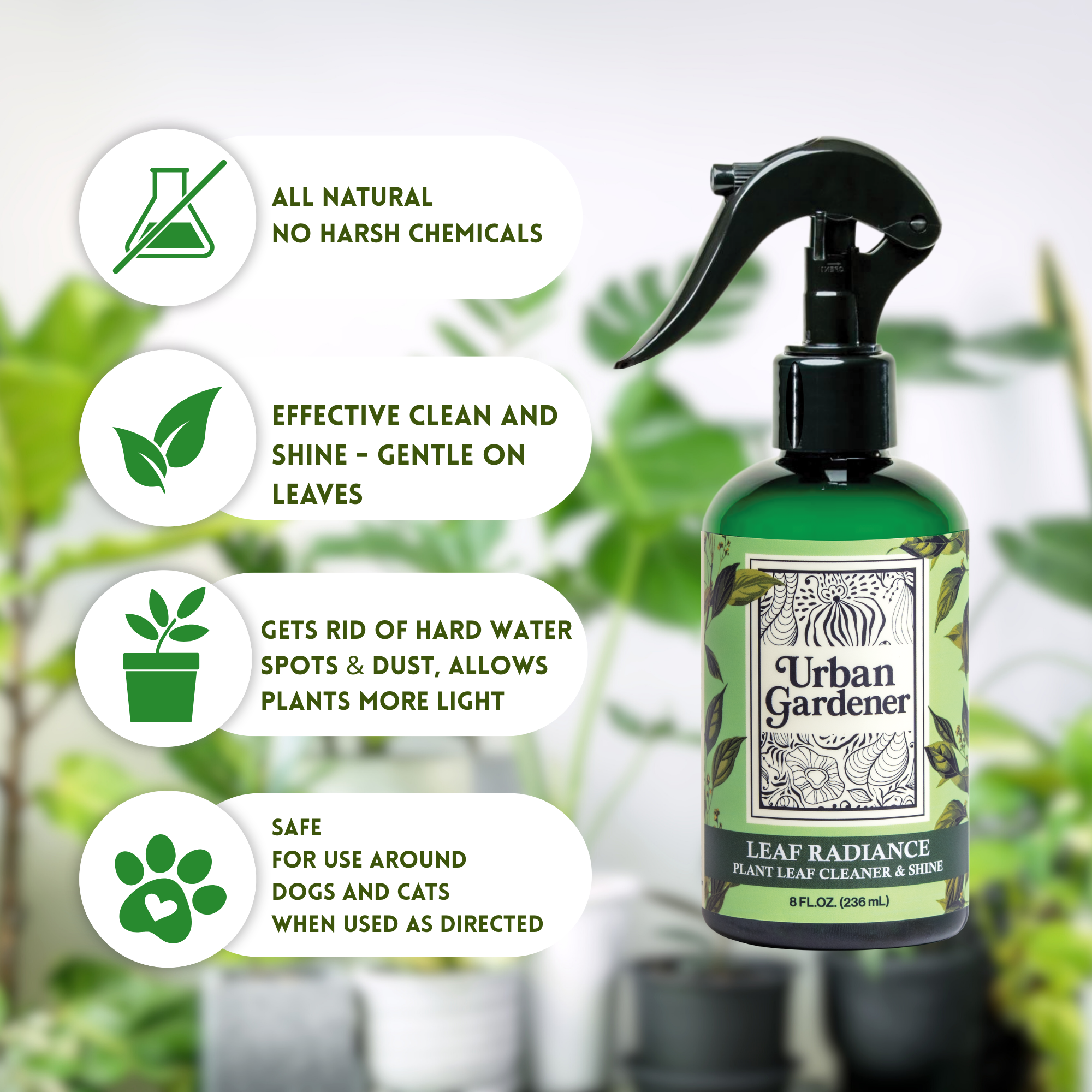 Wholesale Partner: Urban Gardener - Leaf Radiance 32oz Refill Bottle
