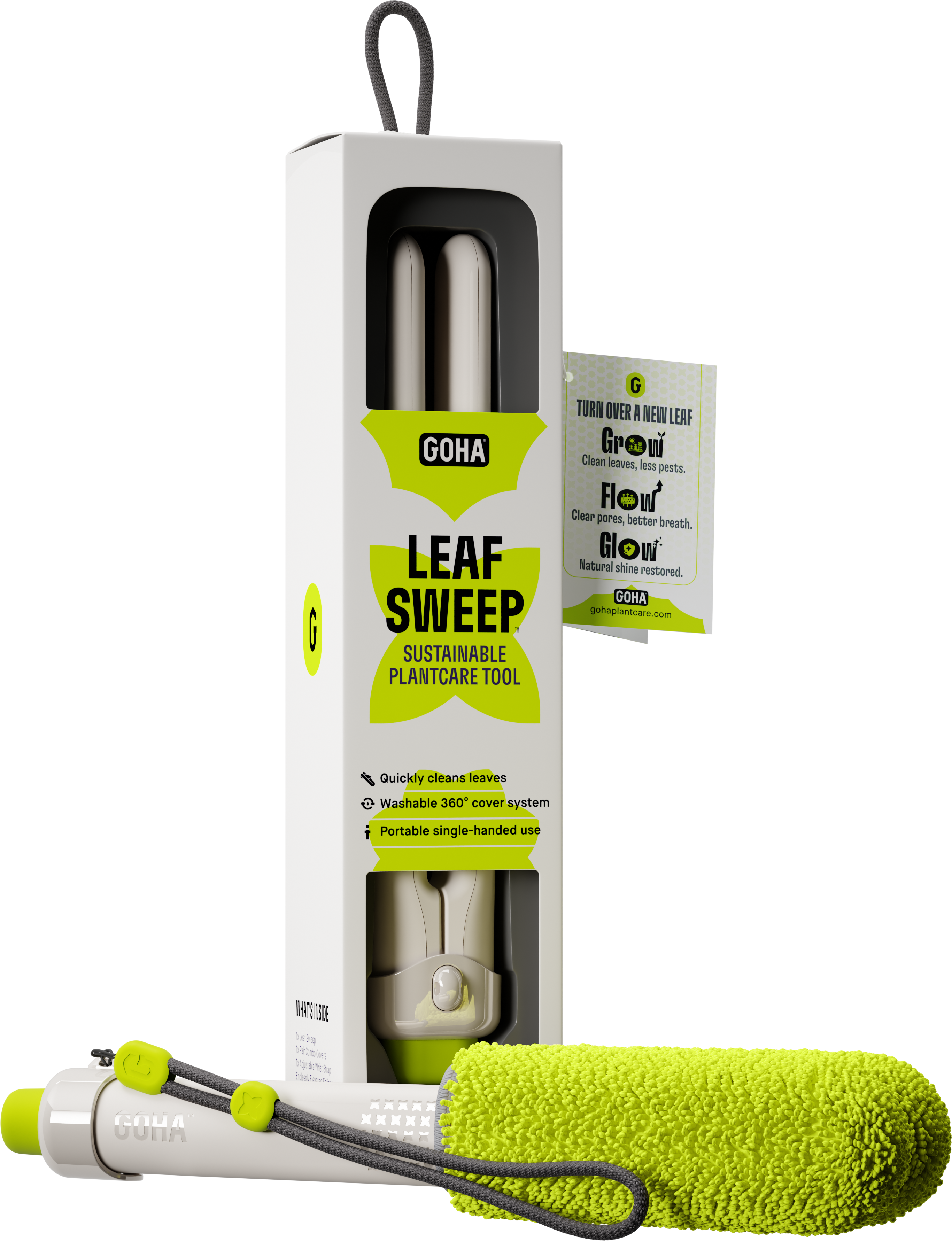 Leaf Sweep™ Plant Cleaning Tool - Starter Kit w/ Combo Covers
