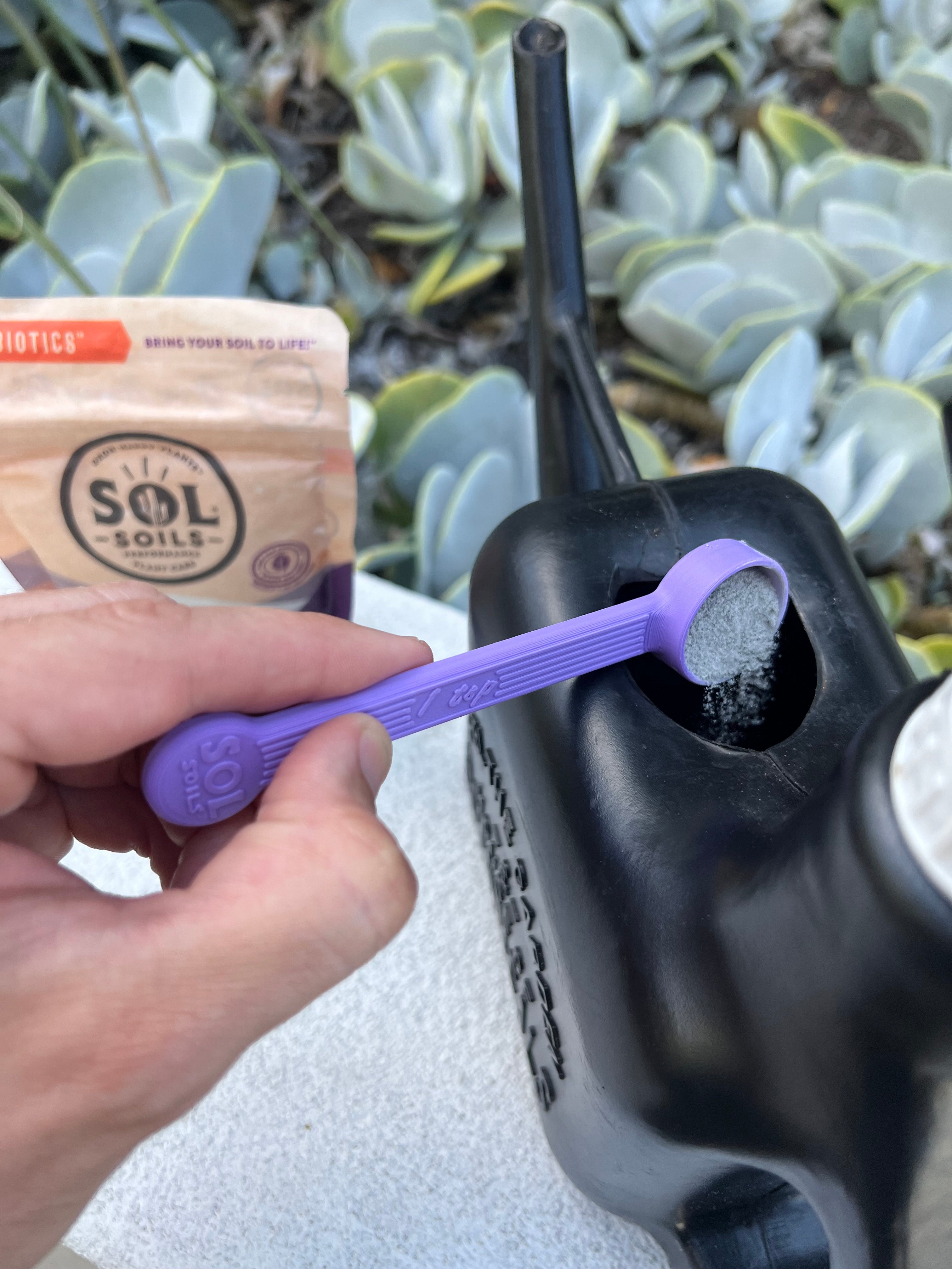 Wholesale Partner: Sol Soil - Sol Biotics Purple Powder Spoon - 1 Teaspoon