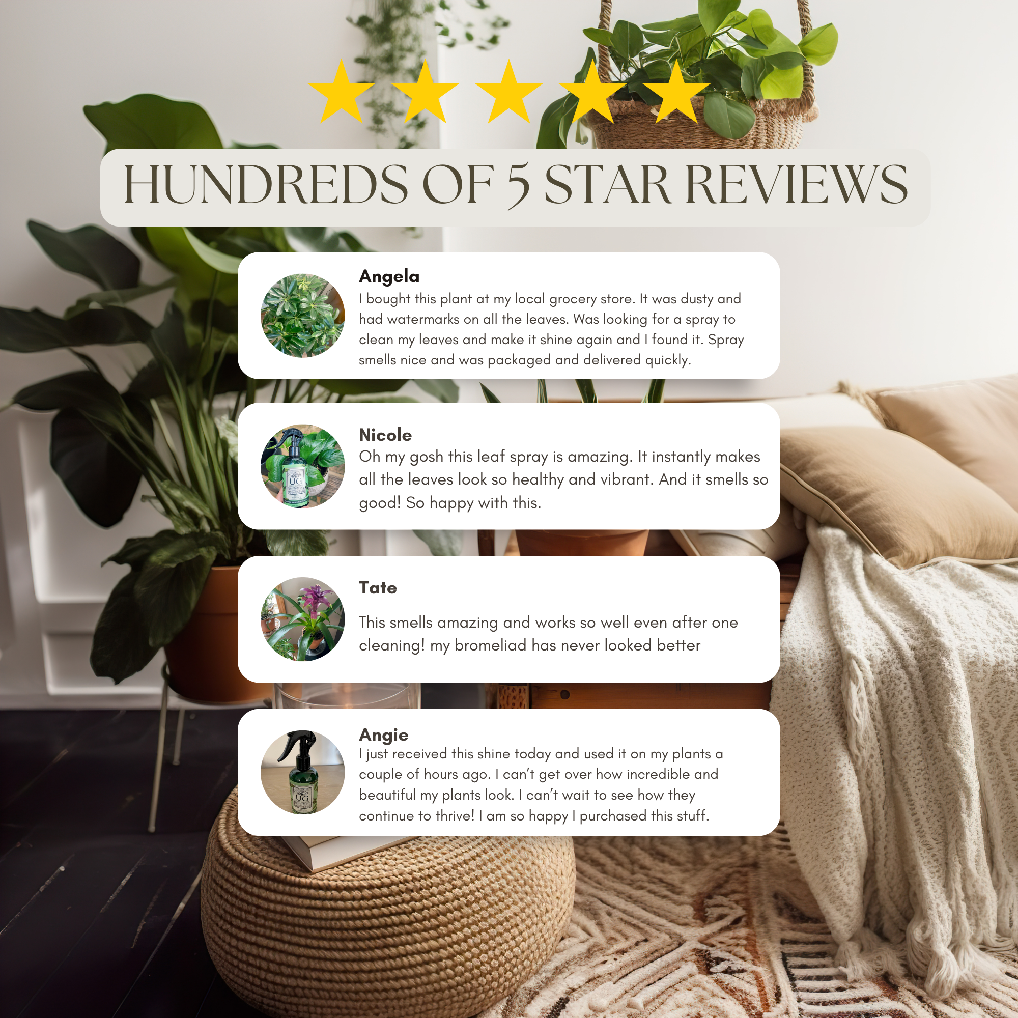 Wholesale Partner: Urban Gardener - UG 3 Pack Kit - Super Growth Elixir, Say No To Bugs, Leaf Radiance