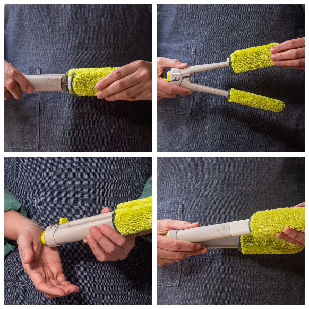 Leaf Sweep™ 4-in-1 Plant Cleaning Tool - Starter Kit w/ Combo Covers