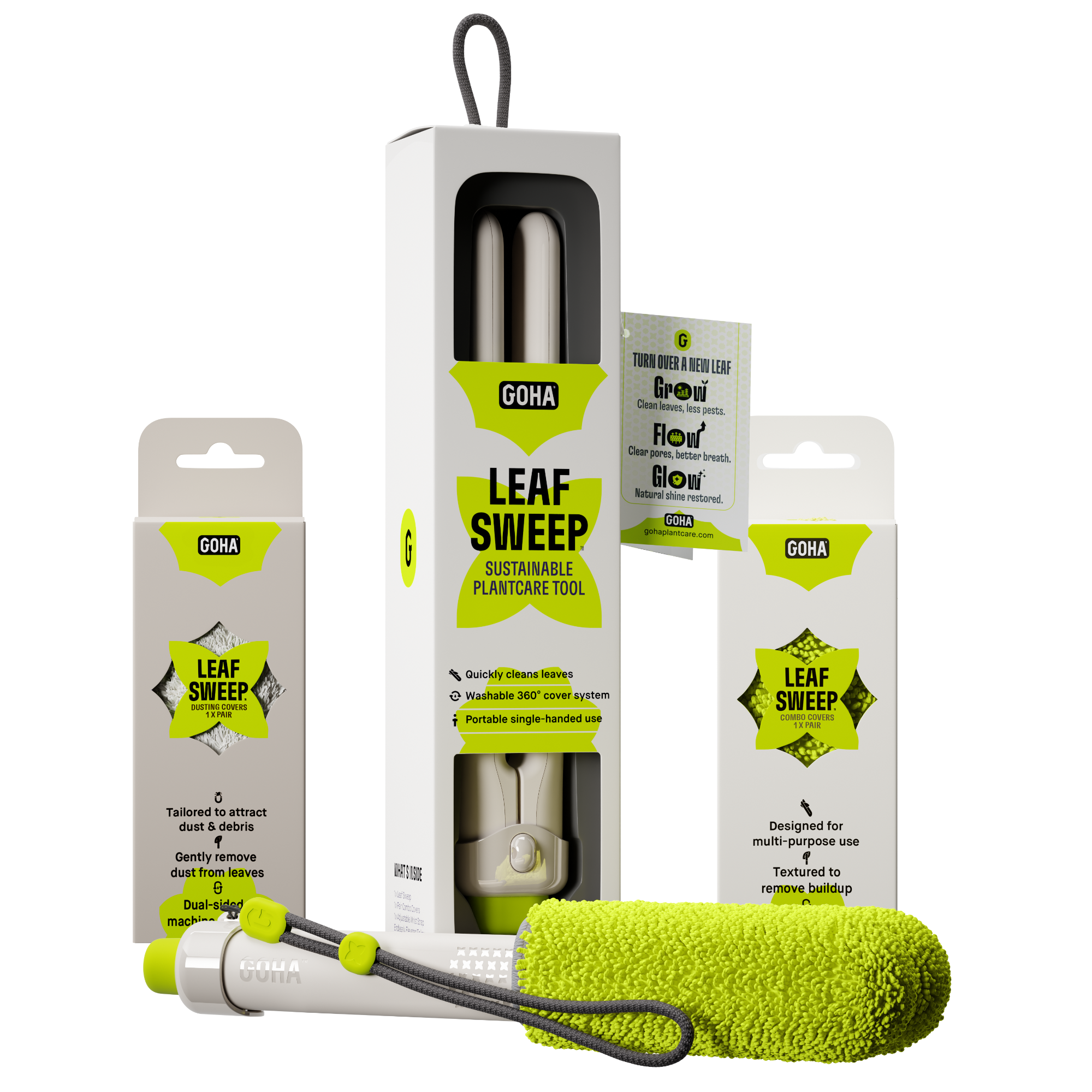 Plant Parent Bundle: Leaf Sweep™ Starter Kit + 1 x Pair Dusting/Combo Cover Refills