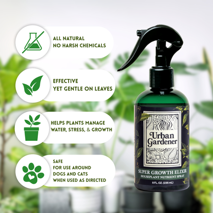 Wholesale Partner: Urban Gardener - UG 3 Pack Kit - Super Growth Elixir, Say No To Bugs, Leaf Radiance