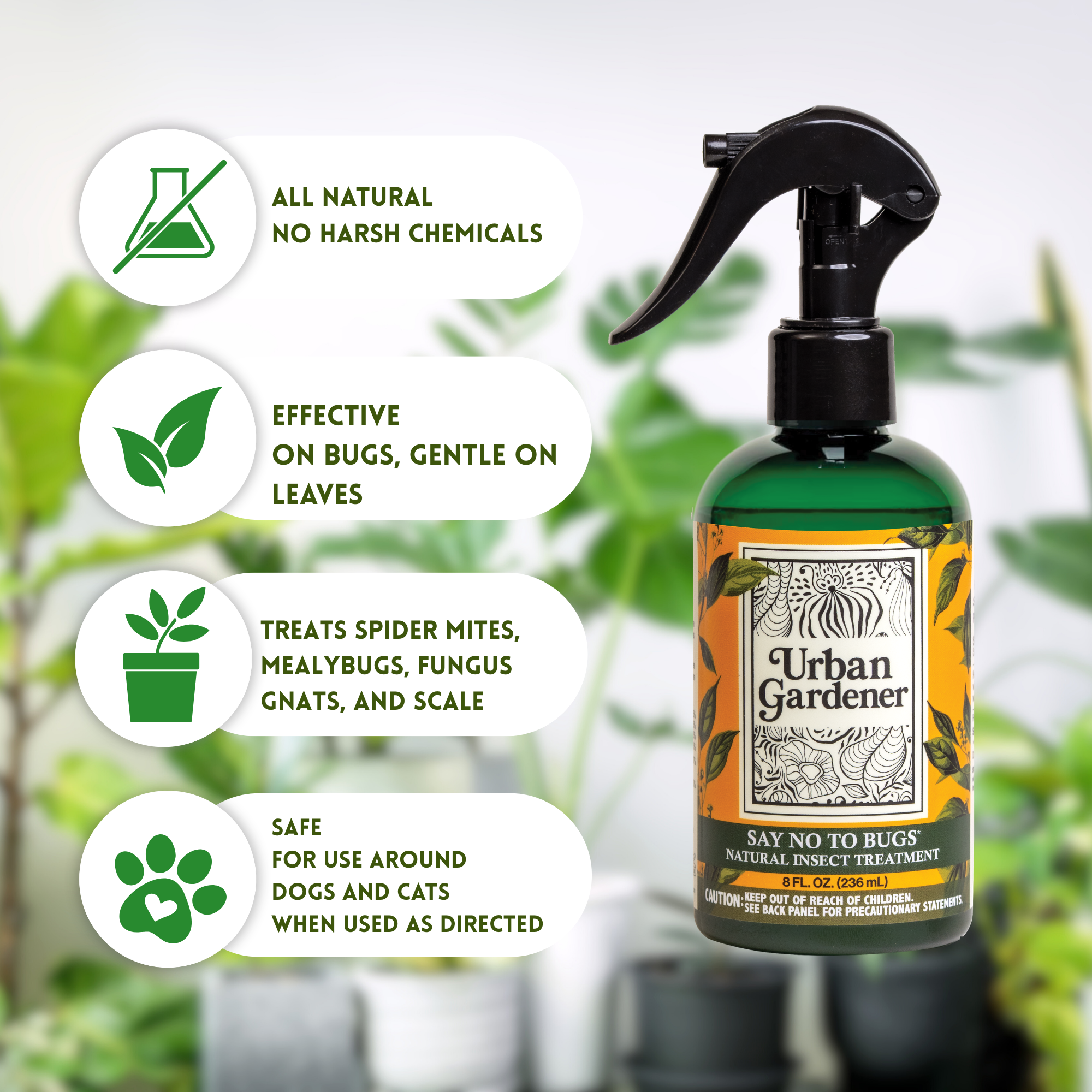 Wholesale Partner: Urban Gardener - Say No To Bugs 32oz Refill Bottle