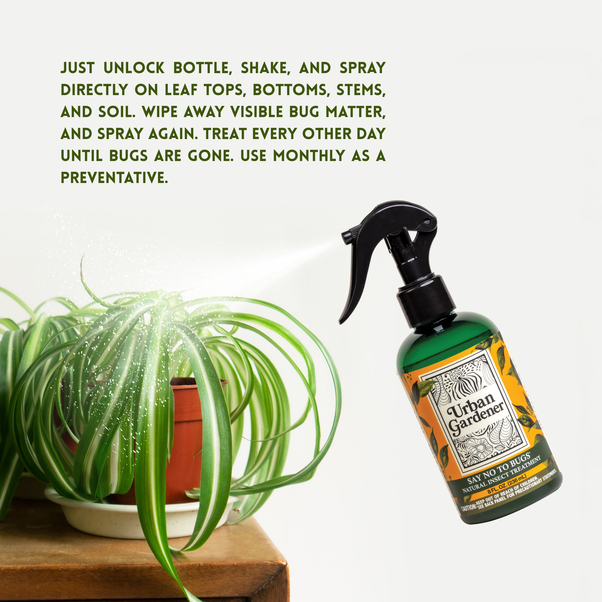 Wholesale Partner: Urban Gardener - Say No To Bugs - Natural Insect Treatment